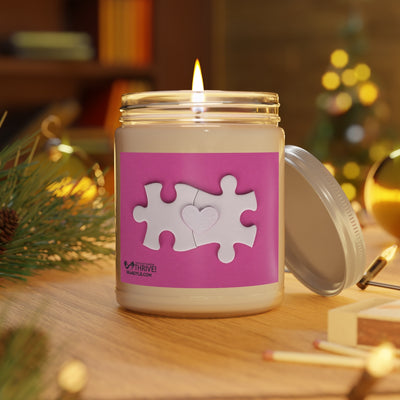 Heart Puzzle Comfort Spice Scented Candles, 9oz