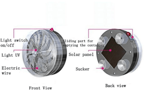 You can take this solar powered mosquito killer lamp on the road with you while traveling, camping, at sporting events or at the park.  If you are primarily concerned about flies or moths, Solar Buzzkill may be a good fit for you.