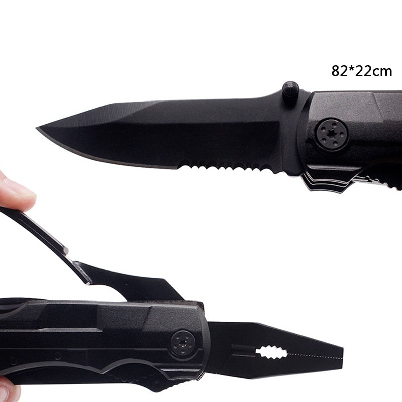 This awesome survivors folding multi-tool hand tool is perfect for your survival kit, prepping kit or emergency kit. So many great tools in such a strong small package.  The comfortable grip makes using the tools easy and convenient. A must have tool set for any home, office or campground. 