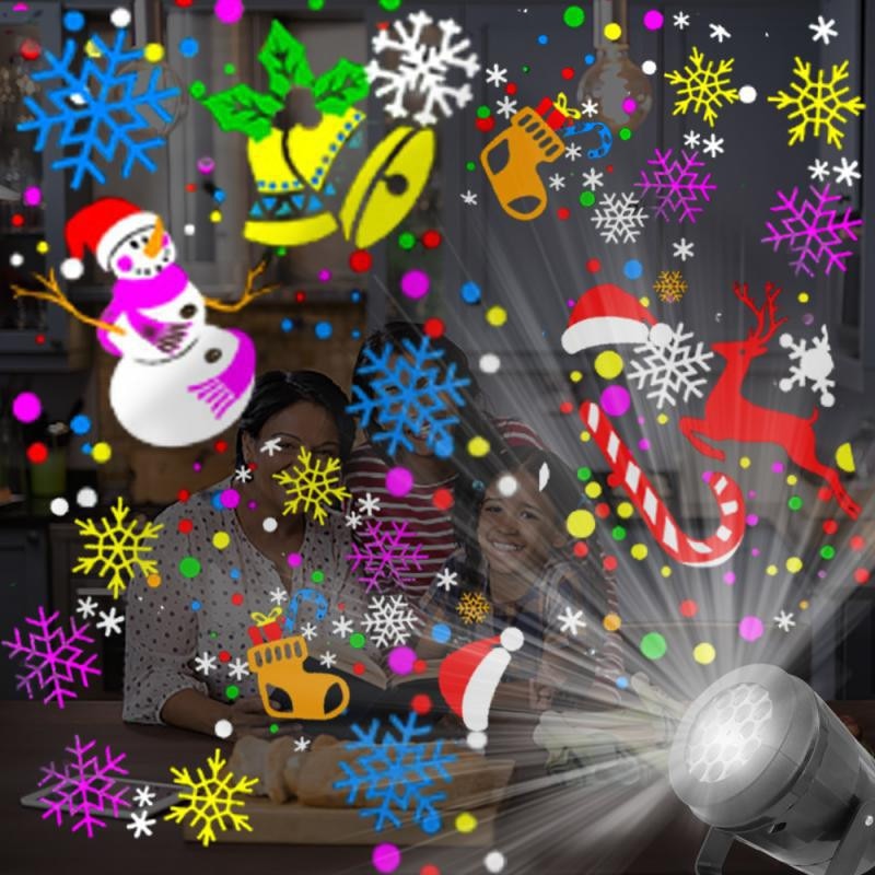 You get 16 Patterns in this beautiful light display. Perfect for the avid Christmas fan. This projector is waterproof and can be used outside for a festive LED laser projector light display and can be used indoors as well as a creative party light decoration. 