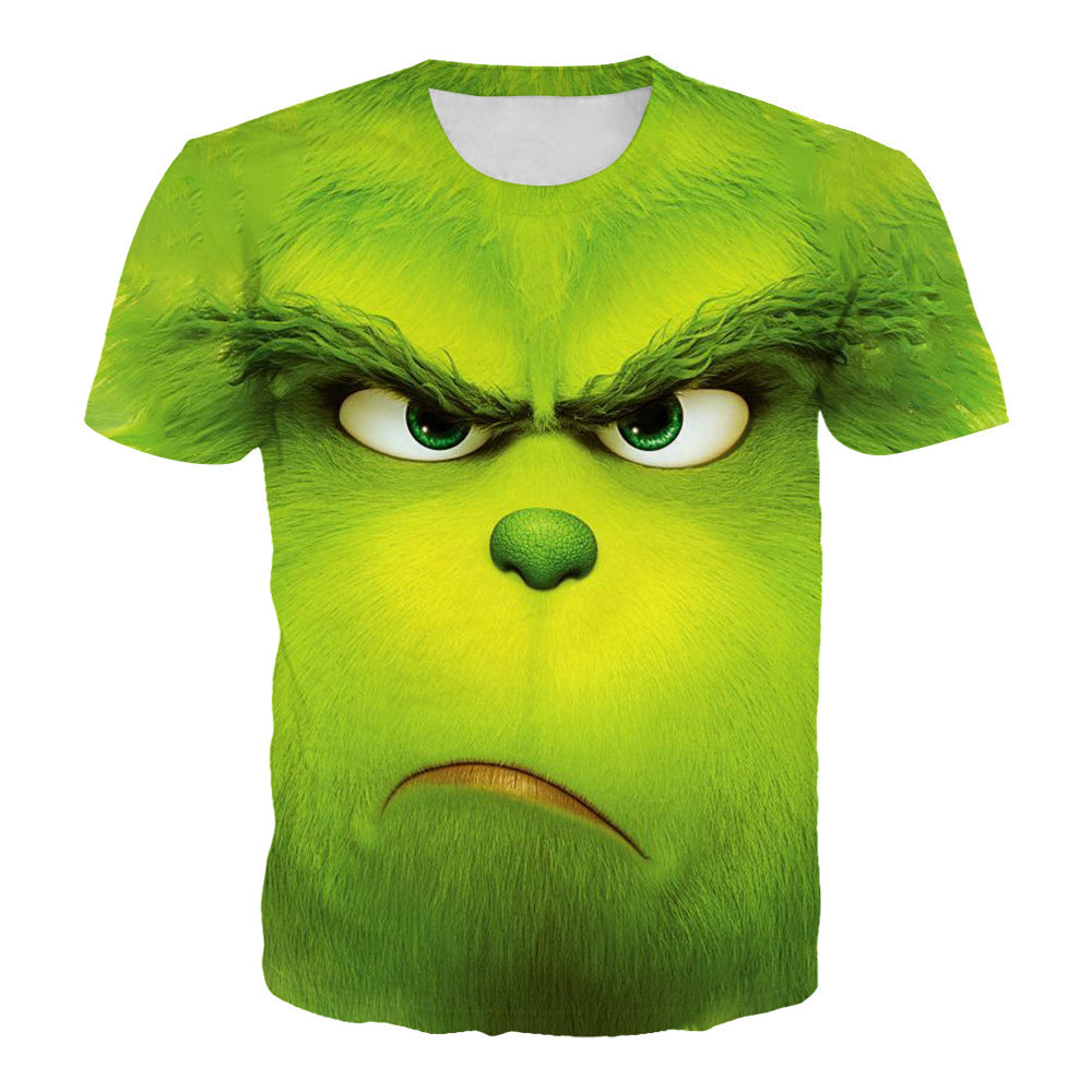 Inspired by The Grinch That Stole Christmas! This adorable 3D Grinch Digital Printed T-Shirt is the perfect Christmas gift for the lovers of the Grinch and those that are holiday downers.  Enjoy the looks and laughs created when wearing this shirt out shopping, at your holiday parties or office events. 