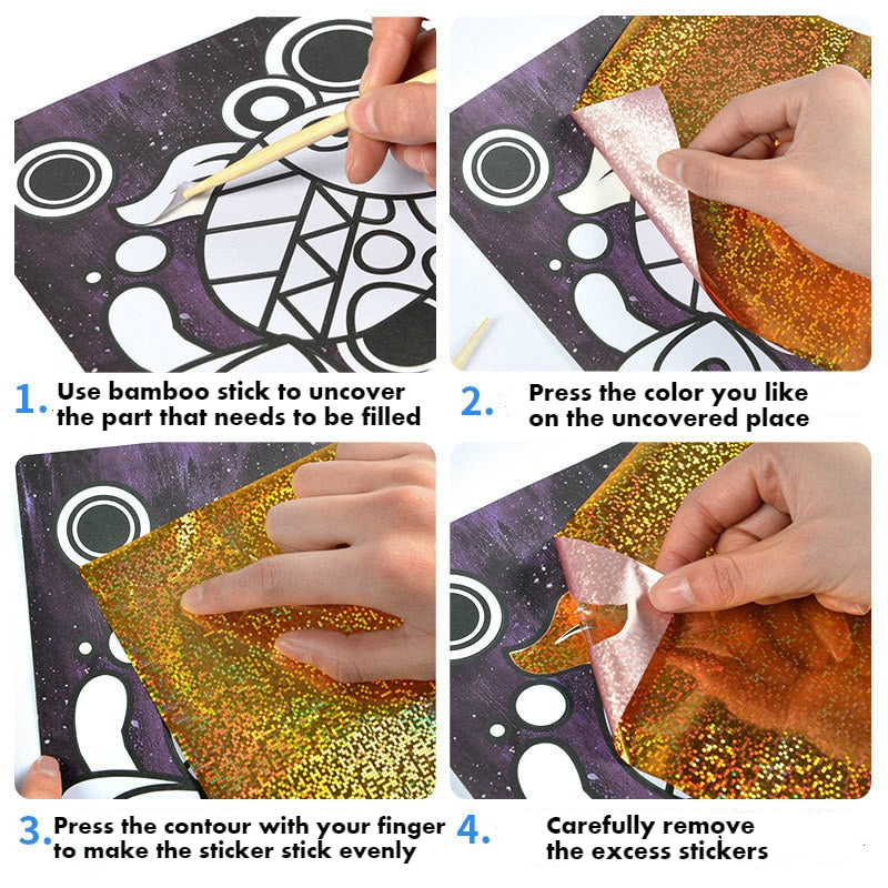 A new fun way to transfer your designs and imagination. Use these do-it-yourself magic transfer sheets for hours of artistic fun. A fun craft for boys and girls of all ages, can be given as gifts for Christmas, Birthday, Special occasion and more. 