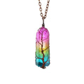 Tree of Color Stone Crystal Pillar & Necklace