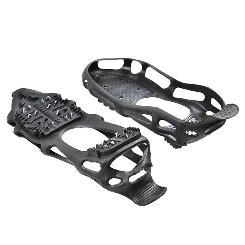 Step confidently in slippery terrain with these 24 Tooth Ice Gripper Boot Crampons. With 24 steel spikes, there is enough to really dig in - you can hit the trail, ski slope, or even winter hike in style. They'll give you a grip on icy surfaces that'll make you wonder why you ever worried. Enjoy your winter terrain, no slips!