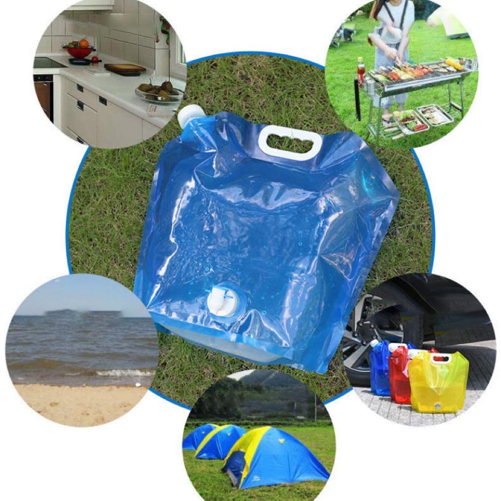 Water is the most  important thing to carry with you when you are in a survival situation. This foldable water container comes with a faucet for easy drinking. The foldable design makes it easy to store away when empty. Comes in 2 sizes for every family size. 