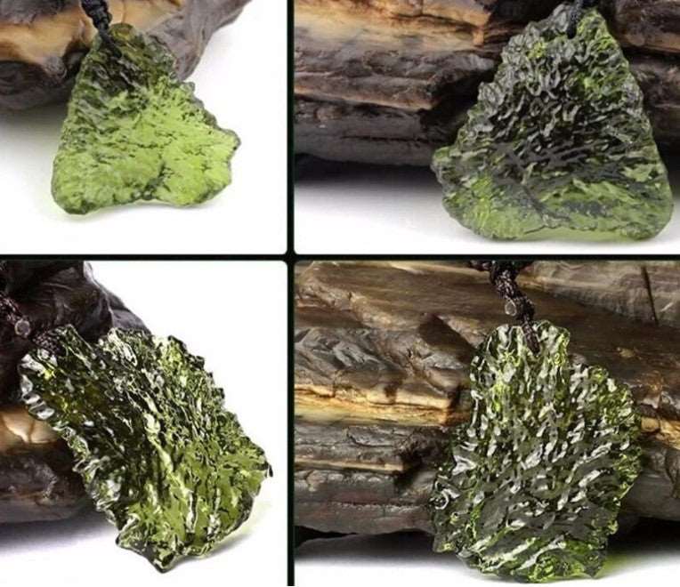 Natural Czech green gemstone, Moldavite necklace, a fine crystal pendant. Get compliments from your friends and family. Moldavite is among the most powerful stones for spiritual development and expansion of your consciousness. 
