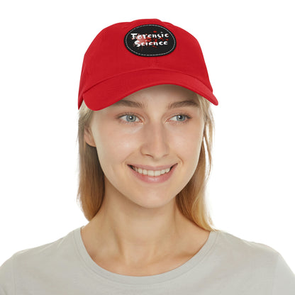 This forensic science hat is adjustable and has a leather patch which are made from 100% bio-washed chino twill. It's a very comfortable yet sturdy material that will last for ages.