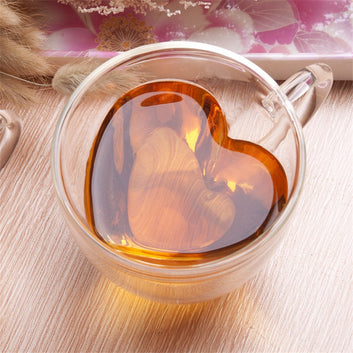 This soft heart shaped double wall glass mug is perfect for that lovers picnic in the park. Enjoy hot or cold drinks while whispering I love you to your sweetheart. Makes a lovely Valentine's gift, anniversary gift, birthday gift or gift for any special occasion. 