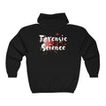 The classic comfy zip-up, featuring air-jet spun yarn for a softer fleece with reduced pilling. Once put on, it will be impossible to take off.  A heavy blend hoodie for forensic science lovers, just a little drop of blood. 