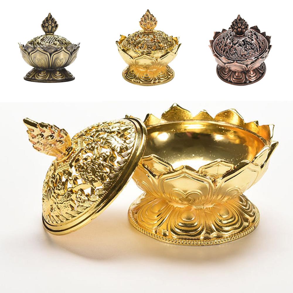 These peaceful mini Tibetan Lotus incense burners are perfect for your yoga studio, home, Zen room, bedroom or anywhere you need to relax, meditate or just relax. Small yet powerful as a single piece item to burn any fragrance incense you like. 