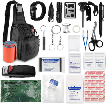This is the perfect pack of survival supplies as it is easy to carry, has nearly anything you might need for an emergency and is light and efficient to carry.