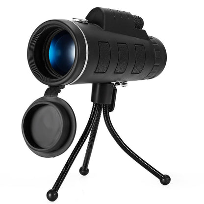 ﻿This 40X60 Telescope Zoom Scope with Compass Tripod Phone Clip is perfect for all of your outdoor adventures. Capturing those amazing photos and videos that you desire to share with your friends and family.  Makes great professional looking photos and videos for your online business, social medial sharing and putting on YouTube. 