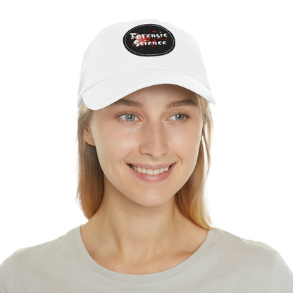 This forensic science hat is adjustable and has a leather patch which are made from 100% bio-washed chino twill. It's a very comfortable yet sturdy material that will last for ages.