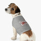 Custom pet clothes are more than just good fashion, they’re also perfect for keeping your tiny (or not so tiny) friend warm. This pet tank is 100% cotton for base colors but includes polyester in heather variations. It is safe to machine wash and comes in multiple sizes