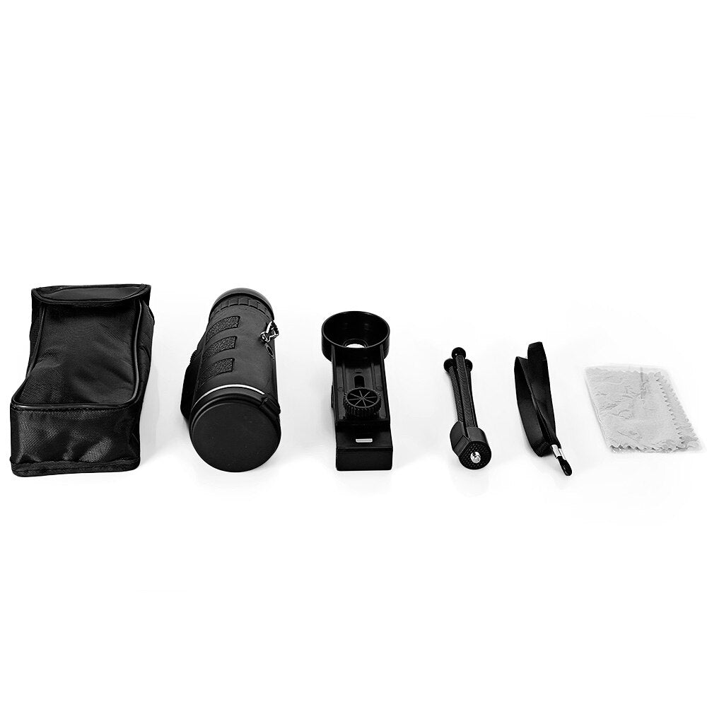 This 40X60 Telescope Zoom Scope with Compass Tripod Phone Clip is perfect for all of your outdoor adventures. Capturing those amazing photos and videos that you desire to share with your friends and family.  Makes great professional looking photos and videos for your online business, social medial sharing and putting on YouTube. 
