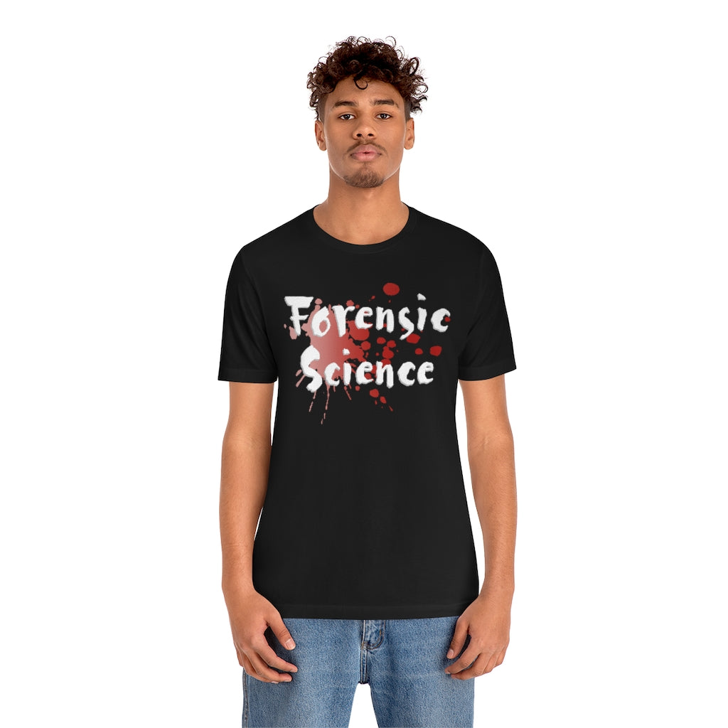 Soft cotton and quality Forensic Science print make users fall in love with it over and over again. These t-shirts have-ribbed knit collars to bolster shaping. The shoulders have taping for better fit over time. 