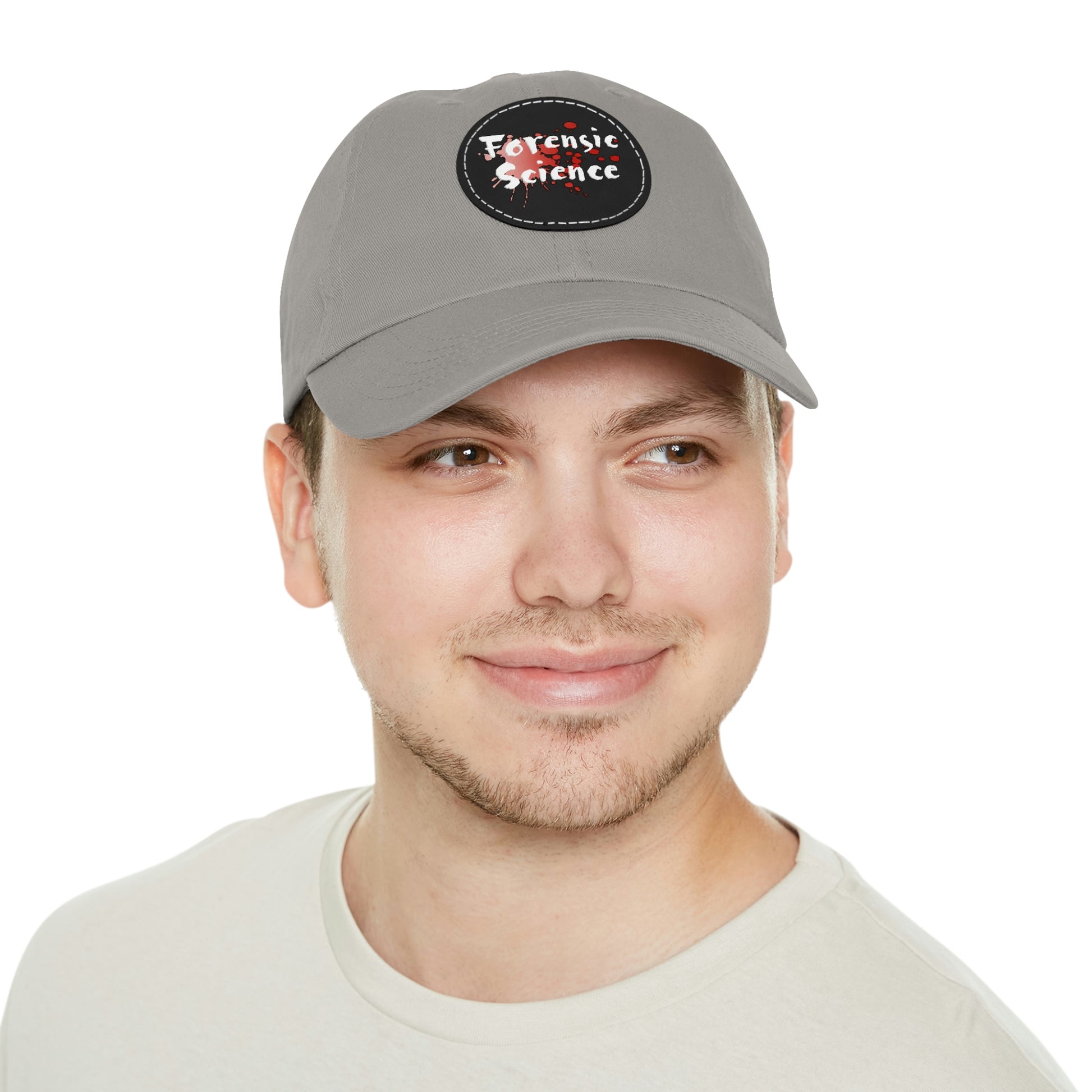 This forensic science hat is adjustable and has a leather patch which are made from 100% bio-washed chino twill. It's a very comfortable yet sturdy material that will last for ages.