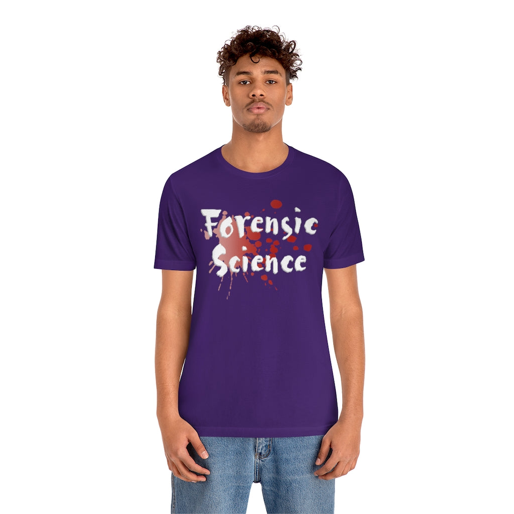 Soft cotton and quality Forensic Science print make users fall in love with it over and over again. These t-shirts have-ribbed knit collars to bolster shaping. The shoulders have taping for better fit over time. 
