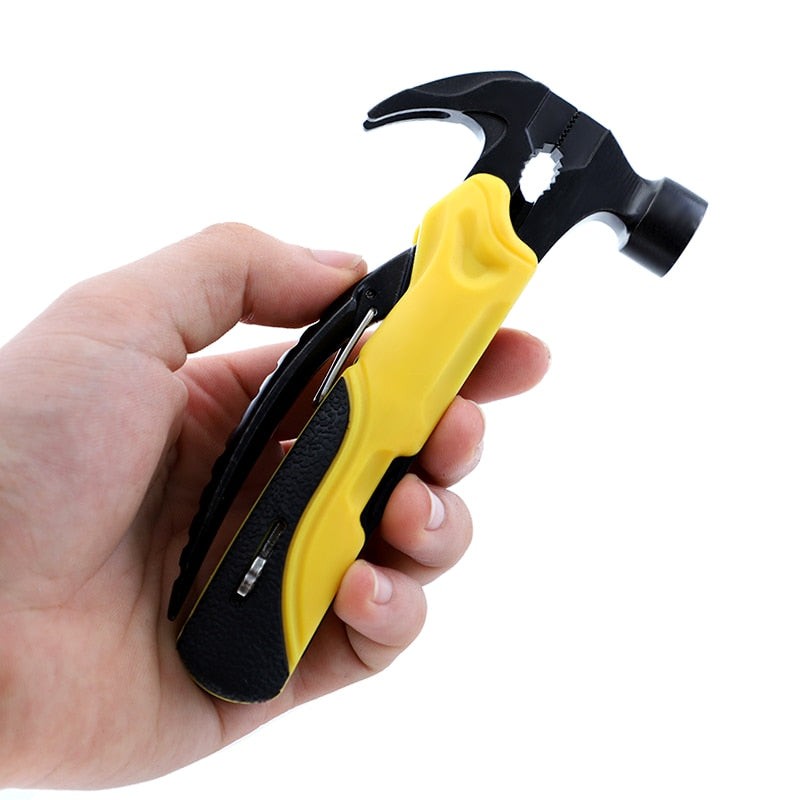This mini foldaway survival 7 in 1 multi tool is perfect for the person on the go. Keep one in your car and your kids cars. Have on under your kitchen sink. Great for those that have small apartments, or college dorms.  Easy to use with a convenient locking devise and you have all the basic tools needed for everyday home projects. 