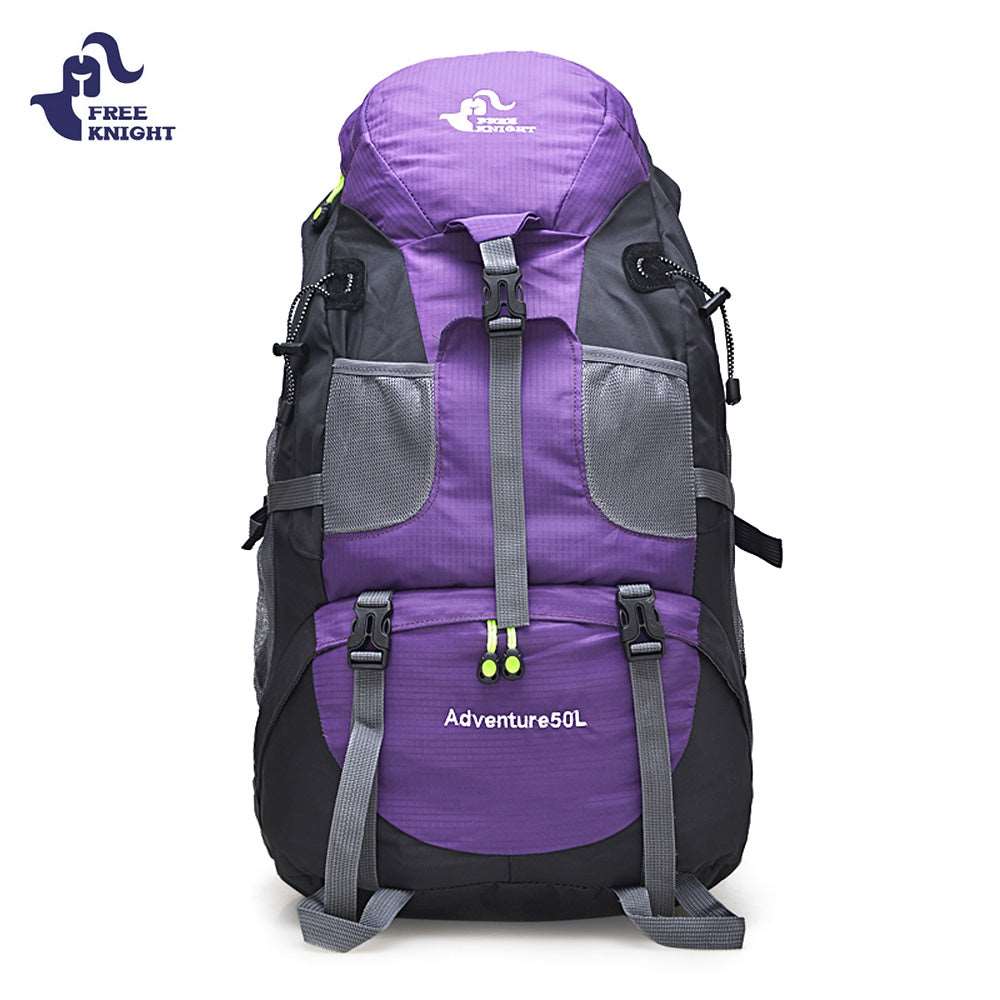 This backpack is made of waterproof nylon fabric that is breathable and wear resistant.