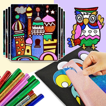 A new fun way to transfer your designs and imagination. Use these do-it-yourself magic transfer sheets for hours of artistic fun. A fun craft for boys and girls of all ages, can be given as gifts for Christmas, Birthday, Special occasion and more. 