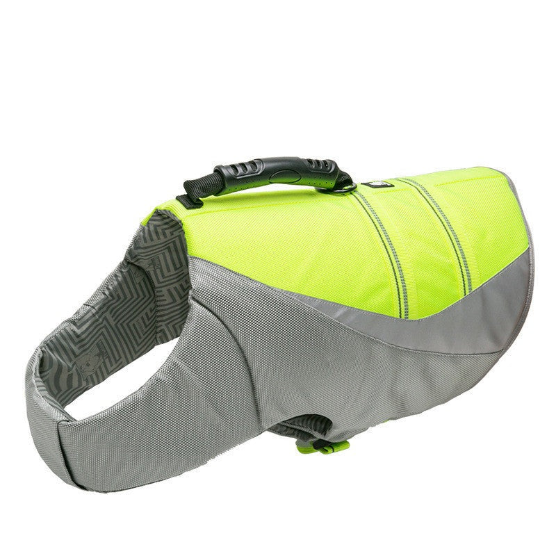 Keep pup safe with this Reflective Adjustable Dog Life Jacket! Whether you're out on a boat or just enjoying a sunny day in the park, this jacket will help your pup stay afloat and visible with its reflective materials. Plus, it's adjustable at the neck, chest, and stomach to make it snug and comfy.