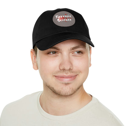 This forensic science hat is adjustable and has a leather patch which are made from 100% bio-washed chino twill. It's a very comfortable yet sturdy material that will last for ages.