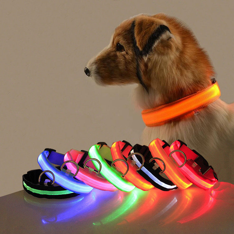 This Safety LED Dog Collar provides 360 degrees of visibility, so you can keep your pup safe when out for their nightly walks. It features bright LED lights that offer peace of mind and let everyone know that your beloved pup is nearby. 