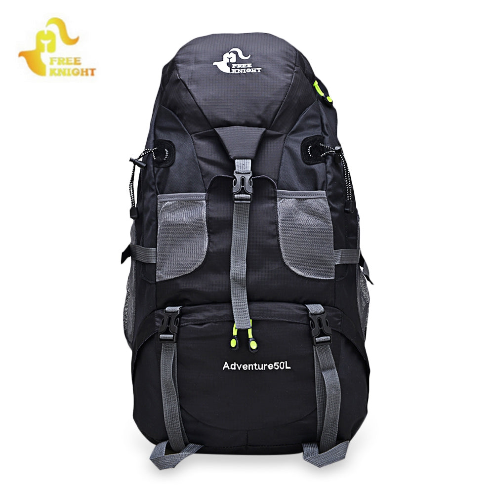 This backpack is made of waterproof nylon fabric that is breathable and wear resistant.