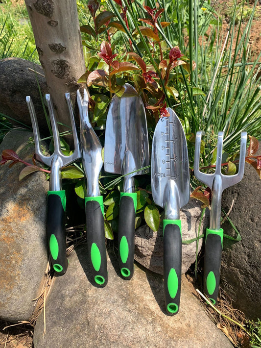 9-piece Aluminum Gardening Tool Set & Carry Case
