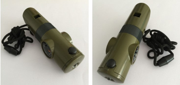 In an emergency situation you want to have a whistle near by to warn or call for help.  If someone is looking for you or you are trying to get rescued a whistle is essential to be found quickly and can be a life saving tool.  