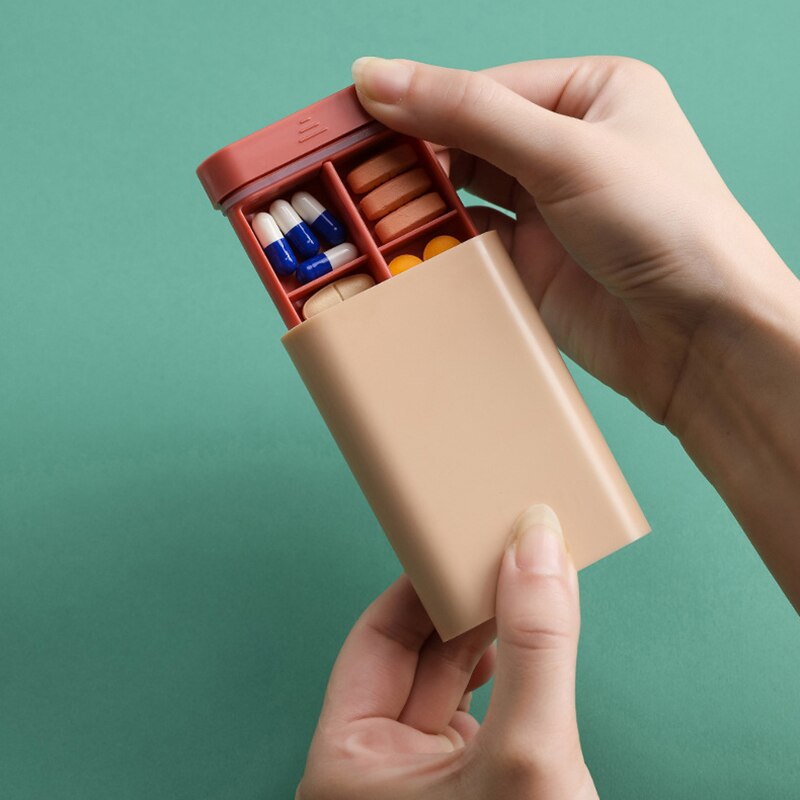 This is a great Portable Mini Medicine Box for your emergency kits, travel cases and camping or hiking.  This container seals nicely and is waterproof to keep your pills safe and dry. 