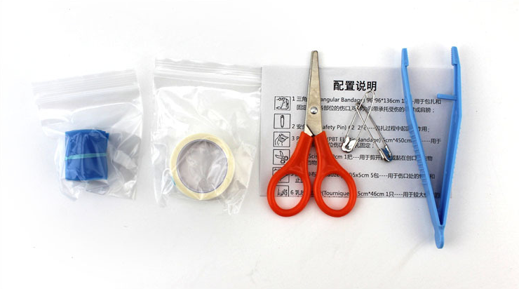 This Small Travel Sized Outdoor First Aid Kit is a must-have sidekick for your next adventure! Keep it tucked away in your bag, and you'll be ready for anything life (or nature) throws at you. With a variety of medical supplies, this kit has got you covered for all the bumps, cuts, and scrapes life brings. Don't let your next outdoor excursion get derailed by an injury—this small but mighty kit has you covered!