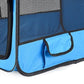 The Car Dog Safety Kennel is designed for your canine's comfort and safety. Constructed with a breathable mesh fabric, the kennel offers a safe and secure fit for most standard cars and SUVs.