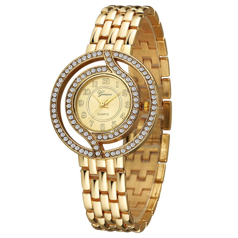 This high fashion quartz Geneva style watch set is gorgeous and would make a wonderful high quality gift for any lady. The woman in your life deserves this stunning piece of jewelry, she'll love how it compliments her unique style.  Makes a luxurious gift for Christmas, Anniversary, Birthday or any special occasion for your love, your wife, your mother or sister.