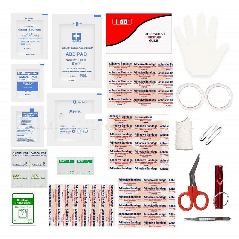 Be prepared for any minor emergency with this 85 Pc Waterproof First Aid Kit. Whether you're facing a drippy nose or a full-on torrential downpour, you'll be cool as a cucumber with this kit's waterproof protection!