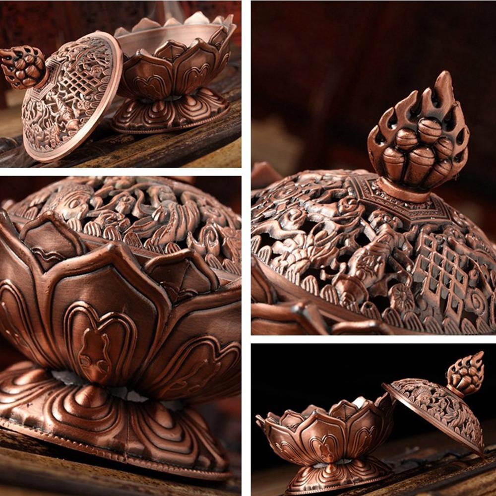 These peaceful mini Tibetan Lotus incense burners are perfect for your yoga studio, home, Zen room, bedroom or anywhere you need to relax, meditate or just relax. Small yet powerful as a single piece item to burn any fragrance incense you like. 