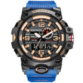This SMAEL 8035 Dual Time Digital Waterproof Sport Watch comes with an amazing amount of useful features and a high quality watch that will last. That special man in your life will love this watch for his birthday, Christmas, Fathers Day, Anniversary or any special occasion. Comes in several colors to suite any unique style and is easy and comfortable to wear. 