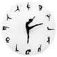 There’s always time for dancing  and yoga with this pretty simplistic wall clock.  Any dancer or yoga enthusiast will love this gift for Christmas, Birthday or any special occasion.   Watch as the ballerina's legs dance around the clock! Wall clock features a ballerina silhouette on a pretty ballerina iconic clock face. The ballerina's legs represent the clock's hands and gracefully point to the time. 