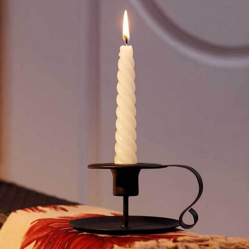 This is a new retro style candle holder, just like in the olden days, walking through those creepy castles, old house on the prairie.  The candle holder can be used at home, camping, in a haunted house, for ambiance or just to have something cool in your home. 