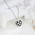 This beautiful S925 Sterling Silver Necklace features a delicate checkerboard heart pendant that adds a subtle luxe touch to any look. Crafted of the highest-quality sterling silver, this piece will maintain its brilliant shine for years to come. Delicately crafted with intricate details, this piece is sure to be cherished for a lifetime.