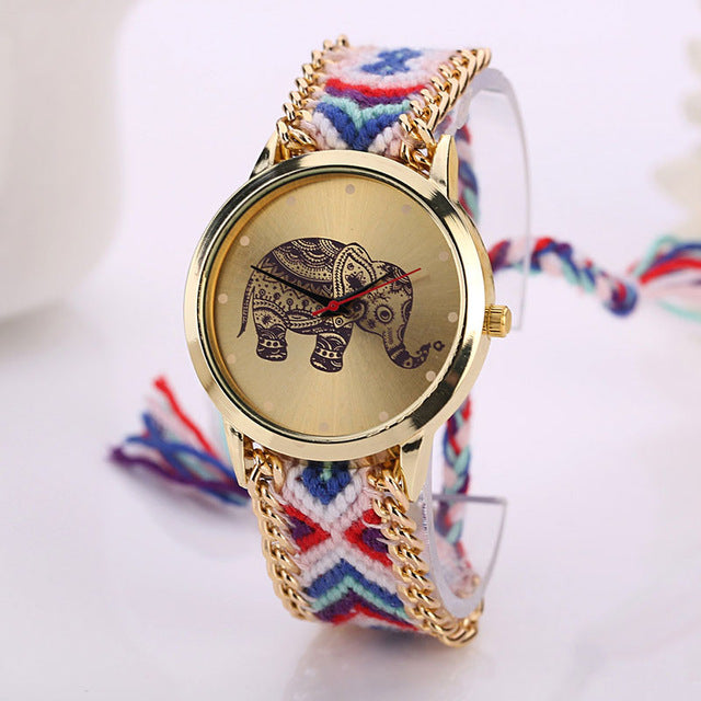 Lover of Elephants! This is a Must Have Watch! Elephants are traditionally considered a symbol of good luck, wisdom, fertility and protection. Elephants with their trunks down are thought to be accumulating positive energy and pushing through obstacles for those seeking fertility, wisdom or strength. 