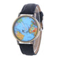Beautiful Quartz Global Travel By-Plane Map Watch with Denim band. Comes in a great variety of colors to fit your individual personality. 