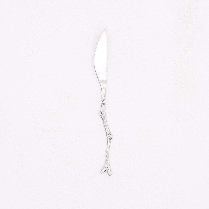 These handsome stainless steel branch style cutlery pieces make a most excellent addition to a special dinner or fun outdoor picnic. With several colors to choose from you can mix and match or purchase the same style in the amount that fits your special occasion. The stick design is fun and quirky.  Enjoy the entertainment factor at parties, let others be jealous. 