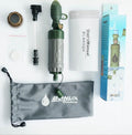Don't go camping or hiking without one of these Portable ABS Water Filter Multifunction Survival Tools in your survival kit, keep one in your vehicle and backpack at all times.  You never know when an emergency will happen and having fresh clean drinking water is the first and most important thing to have when stranded in nature. 