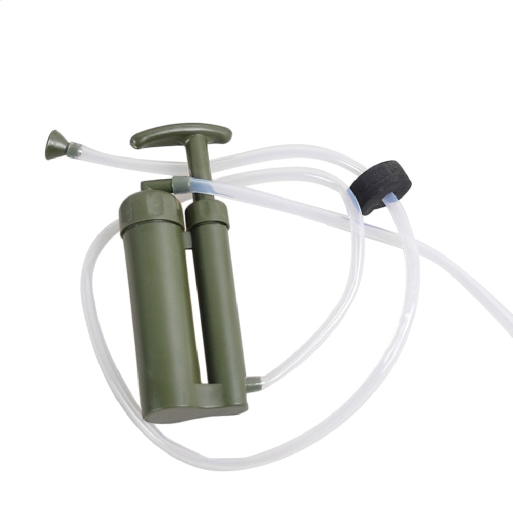 This emergency water filter purifier is an essential tool for any emergency emergency kit. It utilizes a three-stage filtration system to remove 99.9999% of waterborne bacteria and 99.99% of protozoan parasites, making it perfect for use in any situation where access to drinkable water is limited. The compact and lightweight design makes it easy to take along on your travels or store in small spaces, giving you peace of mind when you're outside of your home.