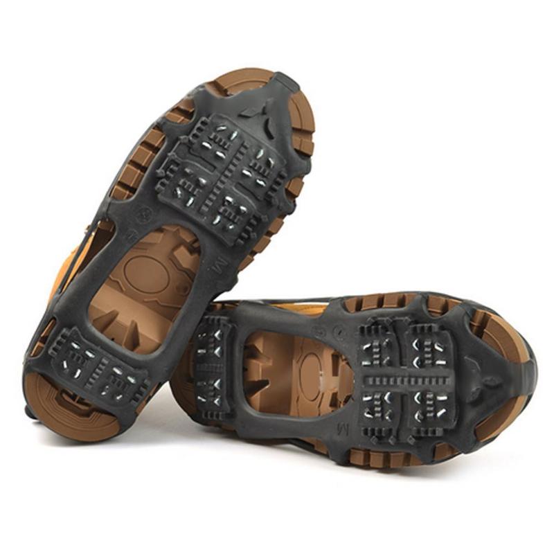 Step confidently in slippery terrain with these 24 Tooth Ice Gripper Boot Crampons. With 24 steel spikes, there is enough to really dig in - you can hit the trail, ski slope, or even winter hike in style. They'll give you a grip on icy surfaces that'll make you wonder why you ever worried. Enjoy your winter terrain, no slips!