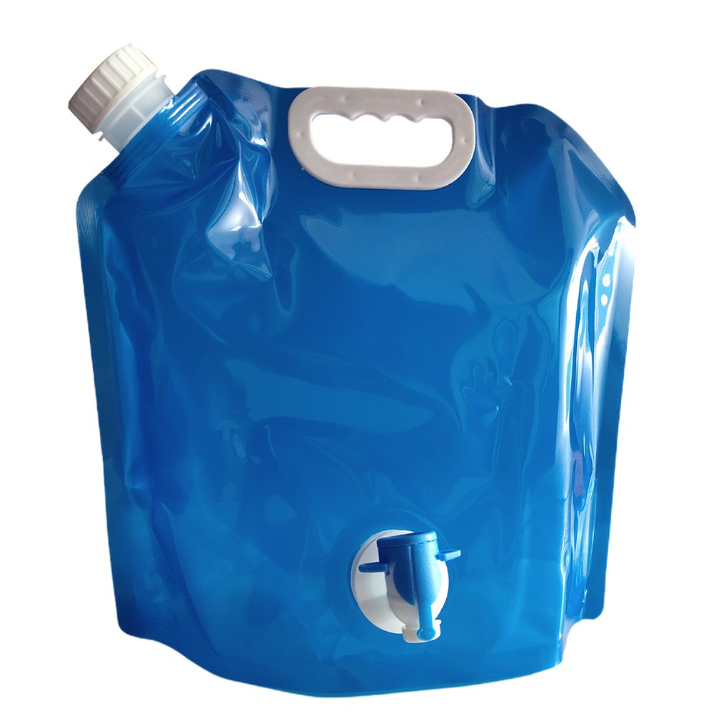 Water is the most  important thing to carry with you when you are in a survival situation. This foldable water container comes with a faucet for easy drinking. The foldable design makes it easy to store away when empty. Comes in 2 sizes for every family size. 