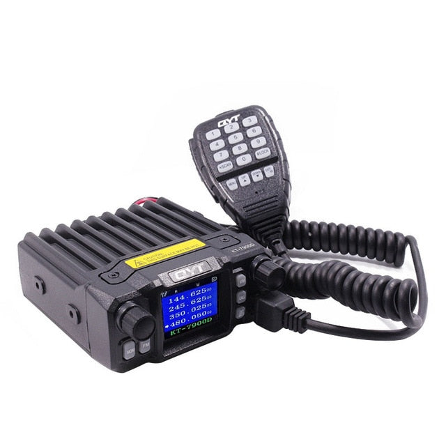 Remote Stun, Remote Activate, Remote Kill. With size just 3.8 * 1.7 * 5 inch, convenient to carry and won't occupy a larger space when placed in your car or truck.    QUAD BAND ANTENNA: Say goodbye to awful using experience like signal dropping or excessive distortion! With the 50W powerful high gain quad band antenna we specially design for QYT KT-7900D, you will receive stable signals at any frequency and keep a high quality communication. Pls do not use dual band antenna