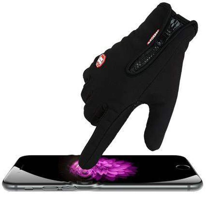 These waterproof warm winter gloves are perfect for snow sports, skiing, snow boarding or any outdoor activity in cold weather.  Soft interior, not bulky, but thin and comfortable with touch screen fingertips. These gloves are easy to wear and easy to use in a multitude of situations. 